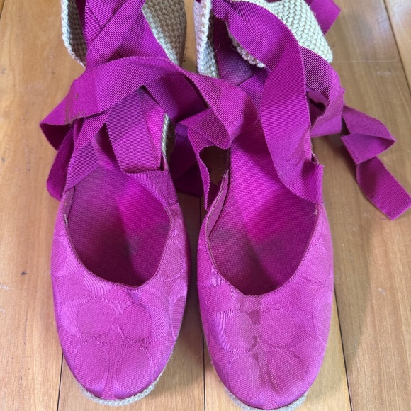 Pink Coach Espadrilles - Picture 1 of 4